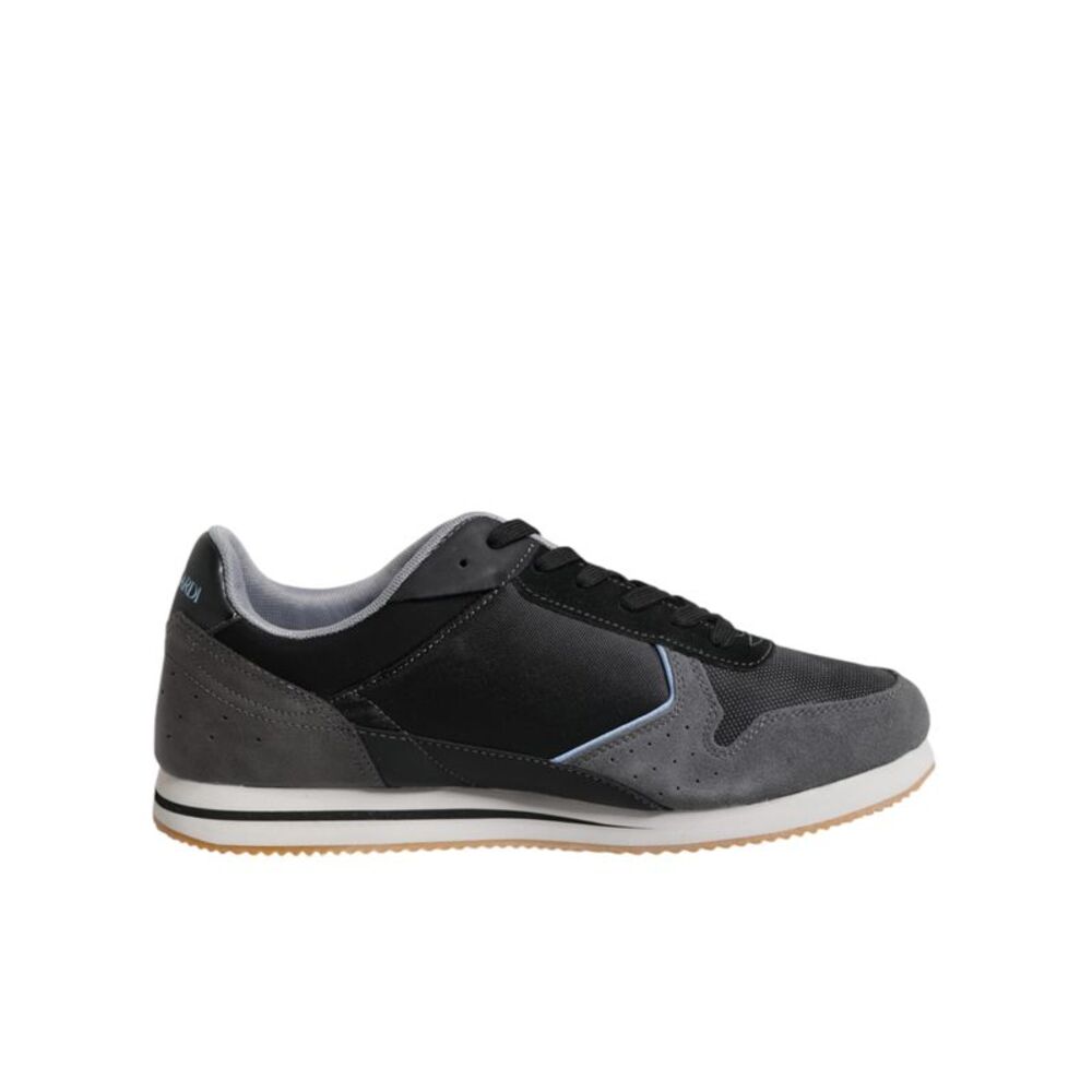 Trussardi Black Gray Lace Up Low Top Casual Sneakers Men's Shoes